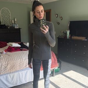 lululemon athletica Olive Green Full-Zip Varsity Jacket